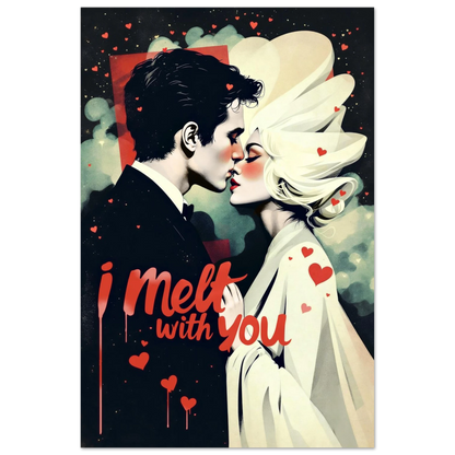 I Melt With You Avant-garde Retro Art Print 16x24″ Premium Matte Poster