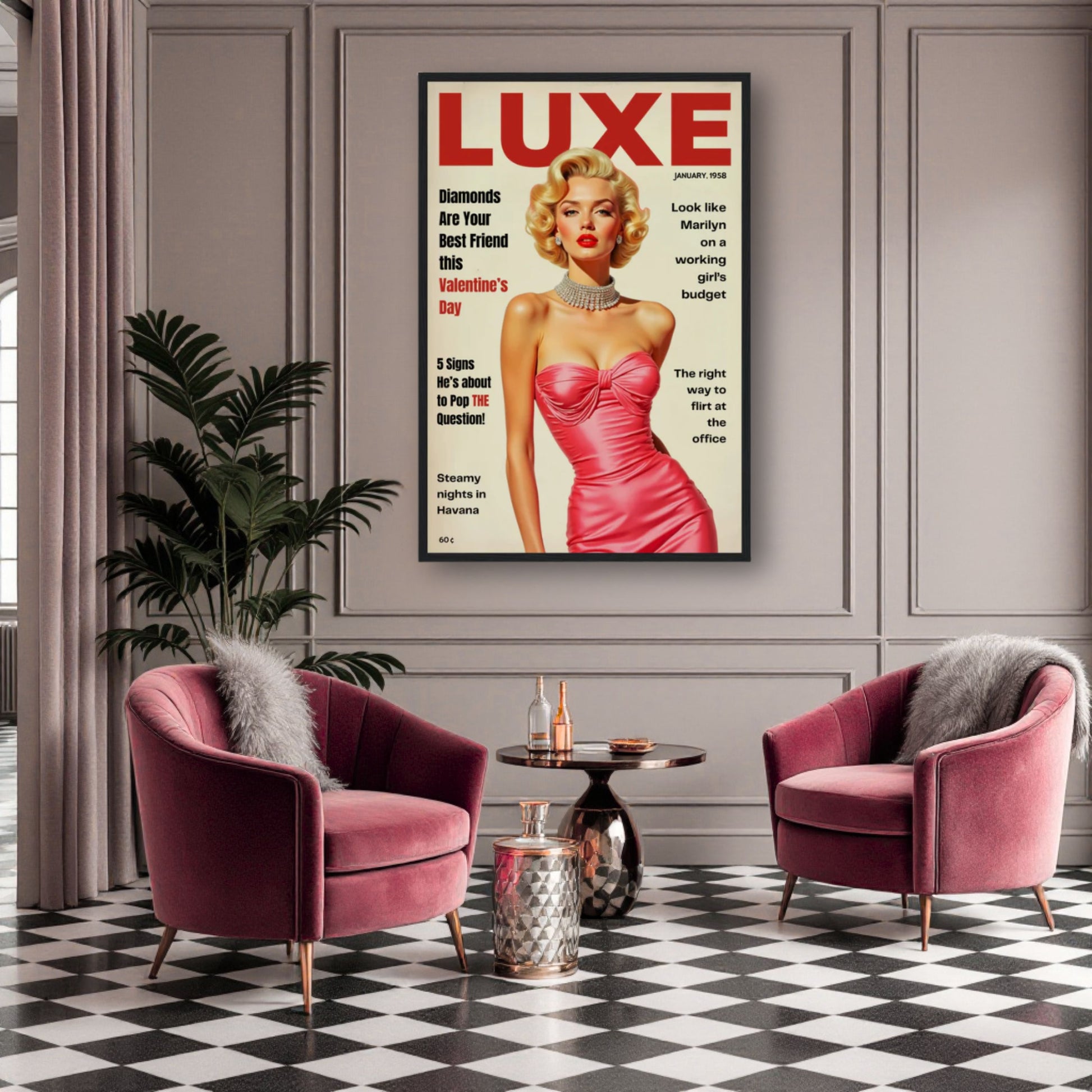 Marilyn Monroe Hollywood Glam Art Print