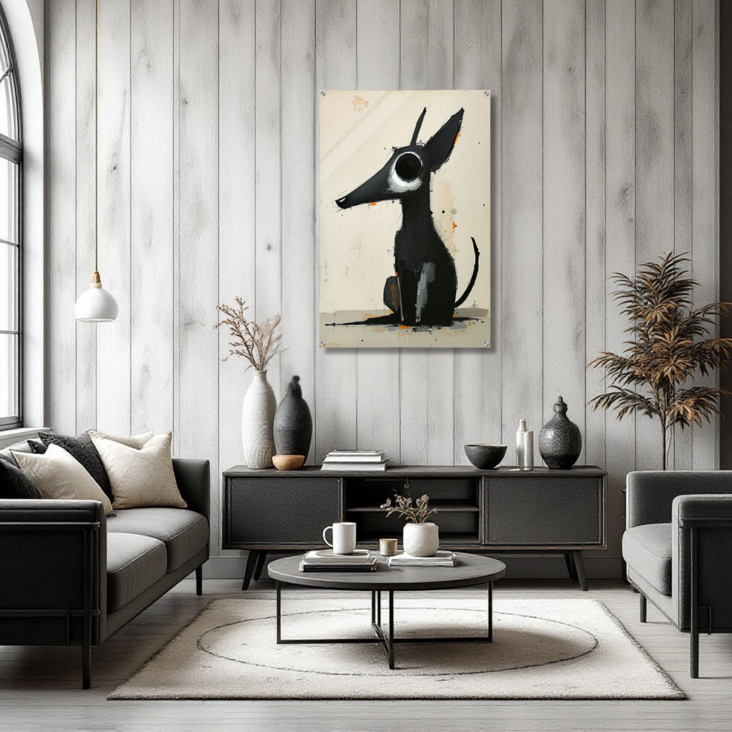 Big Eyed Abstract Dog Fine Art Print