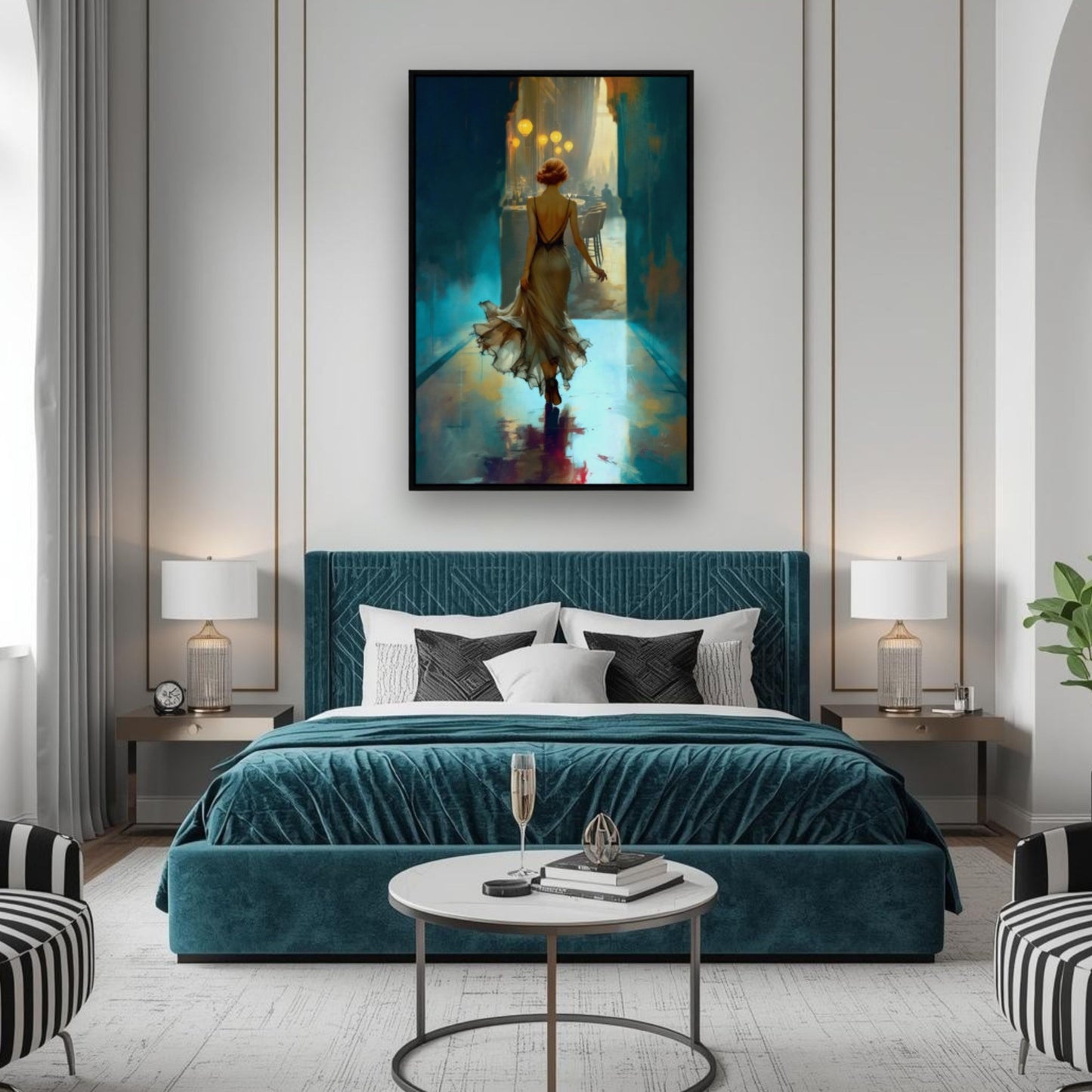 1920's Speakeasy Flapper Lounge Art Print