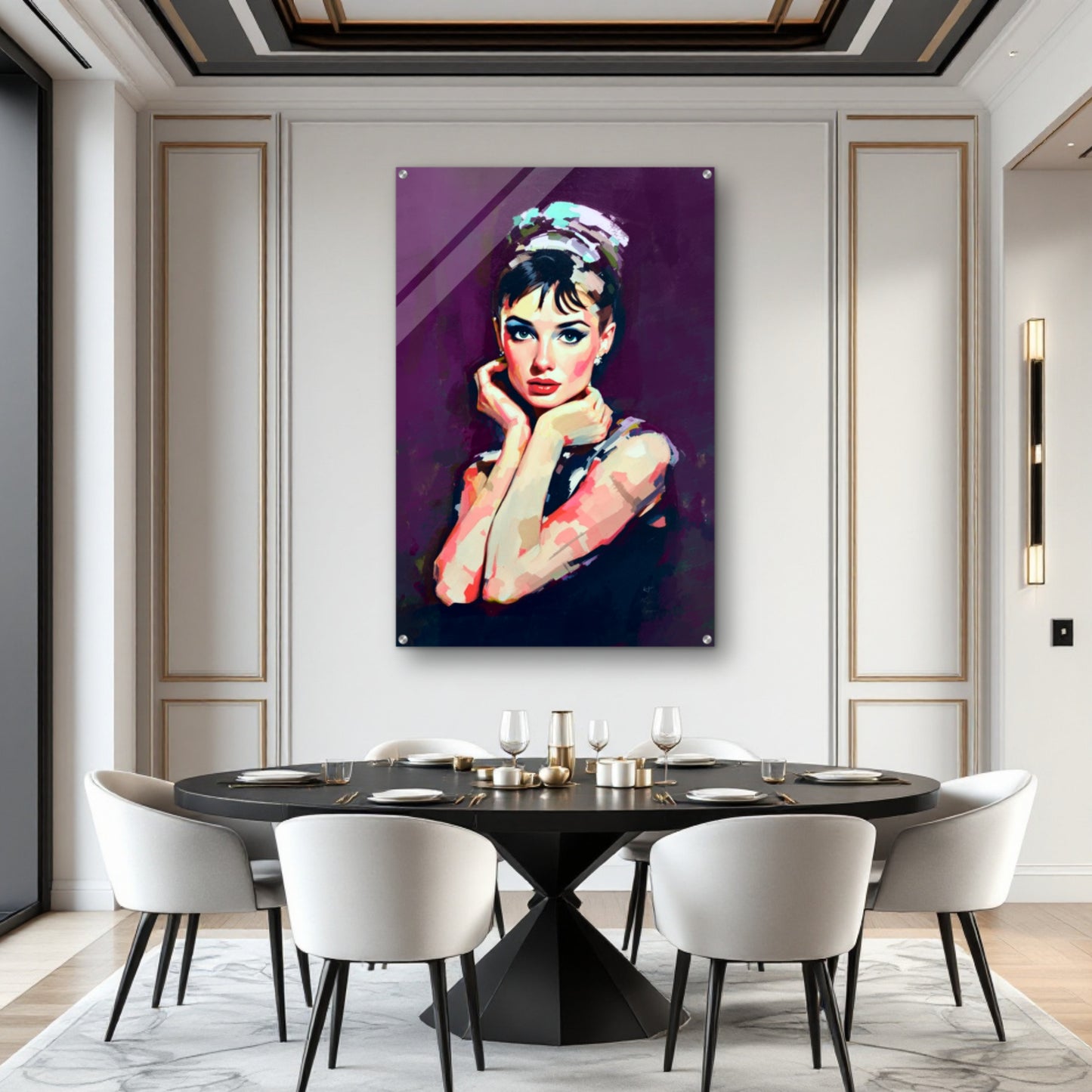 Audrey Hepburn Painting Art Print