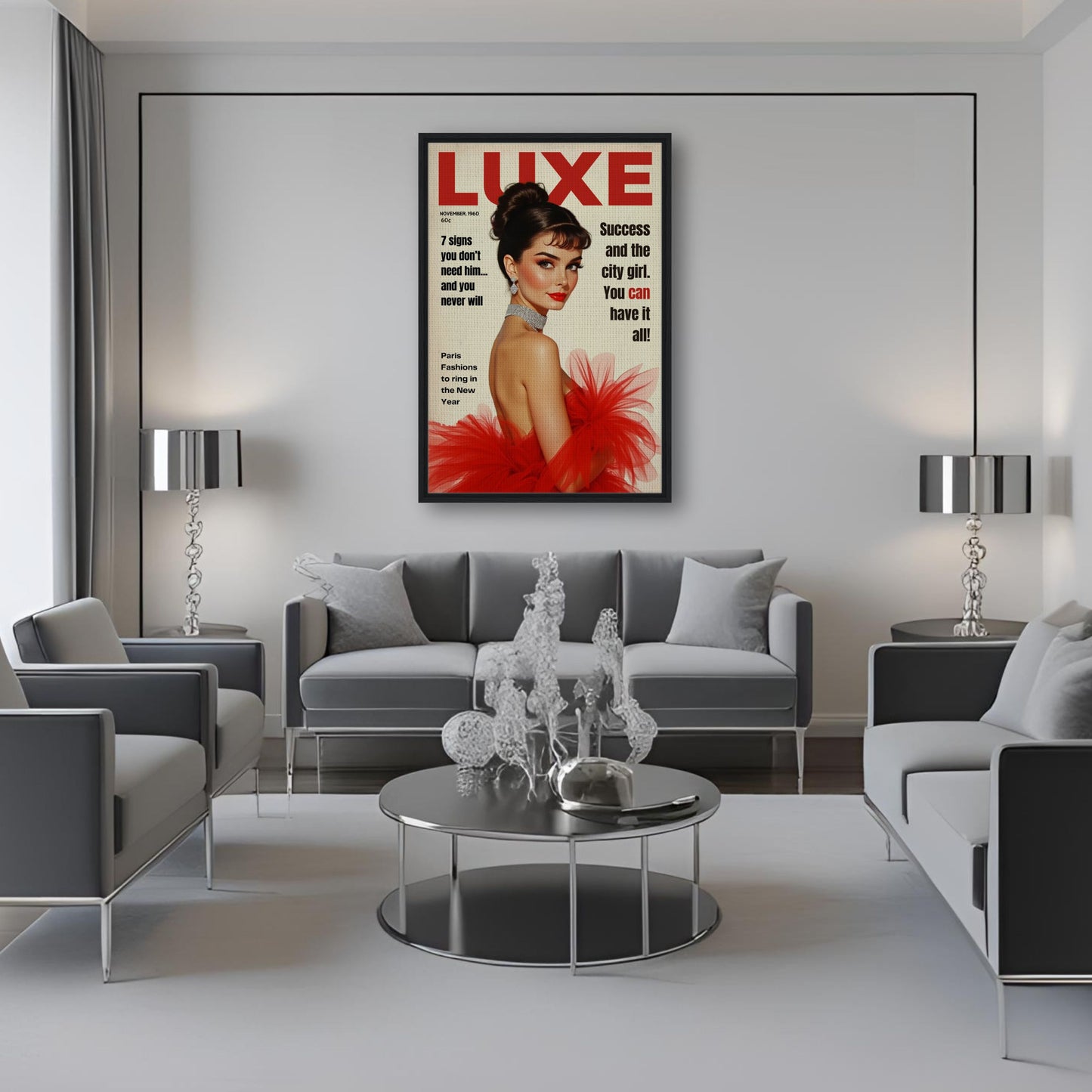Audrey Hepburn Vintage Fashion Art Print