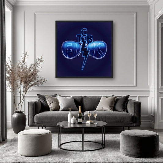 Elvis Presley TCB Sunglasses Art Print