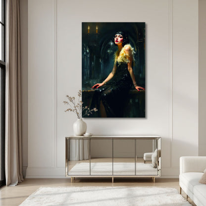 Speakeasy 1920s Elegant Flapper Art Print
