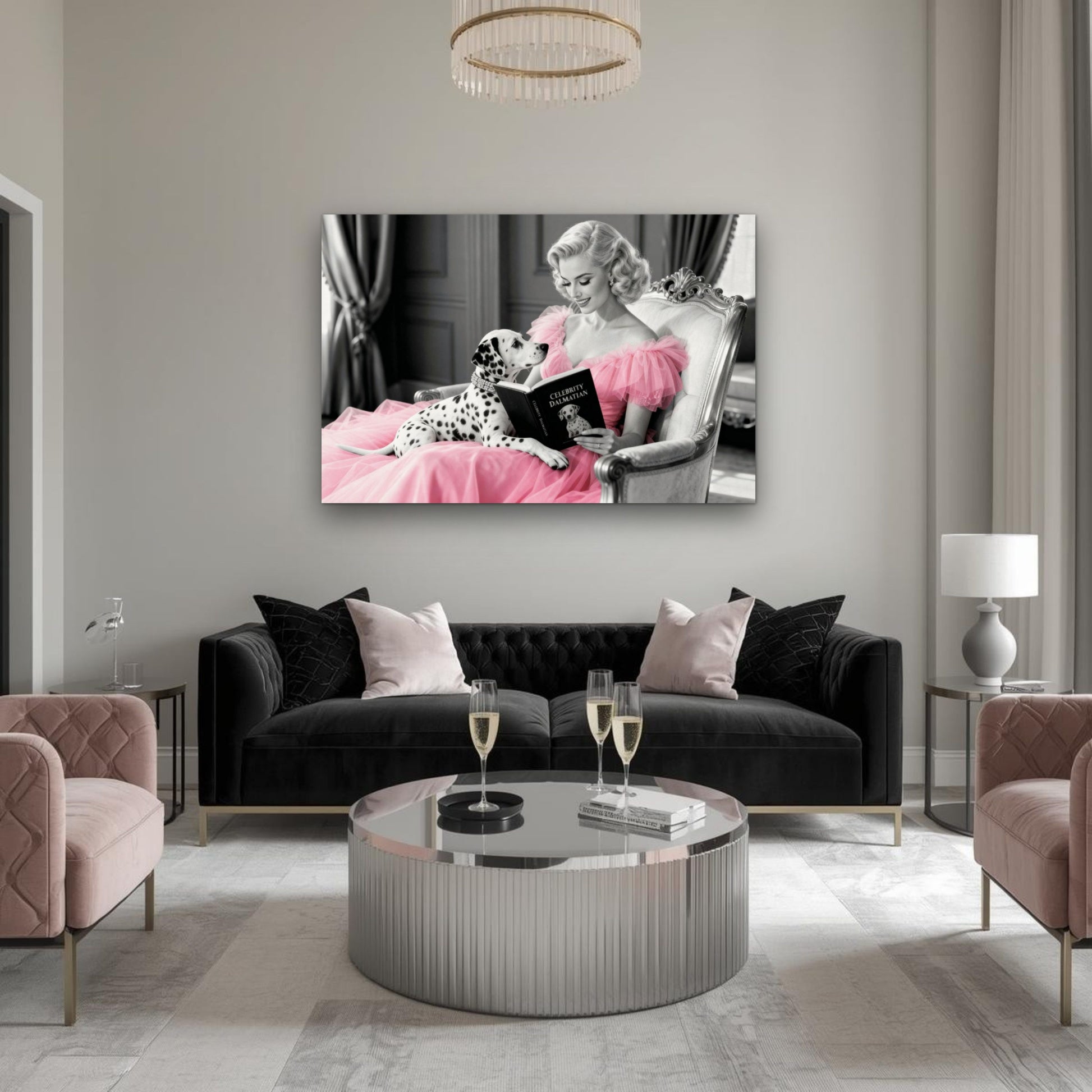 Hollywood Starlet Dalmatian Puppy Art Print