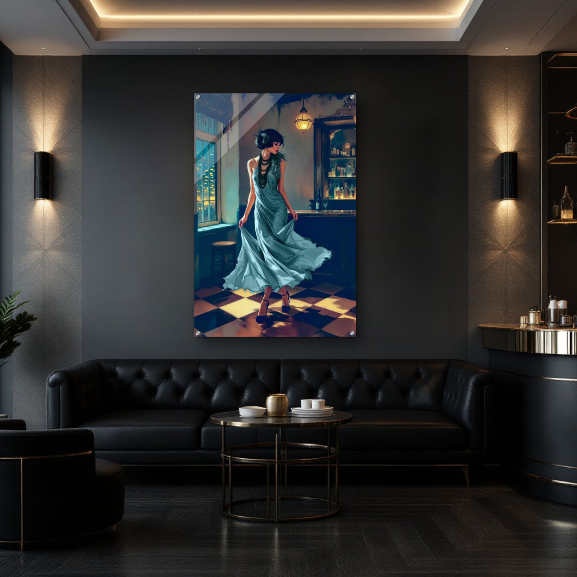 1920s Flapper Speakeasy Art Print