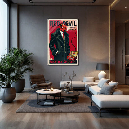 Red Devil 1920s Art Deco Cigar Art Print