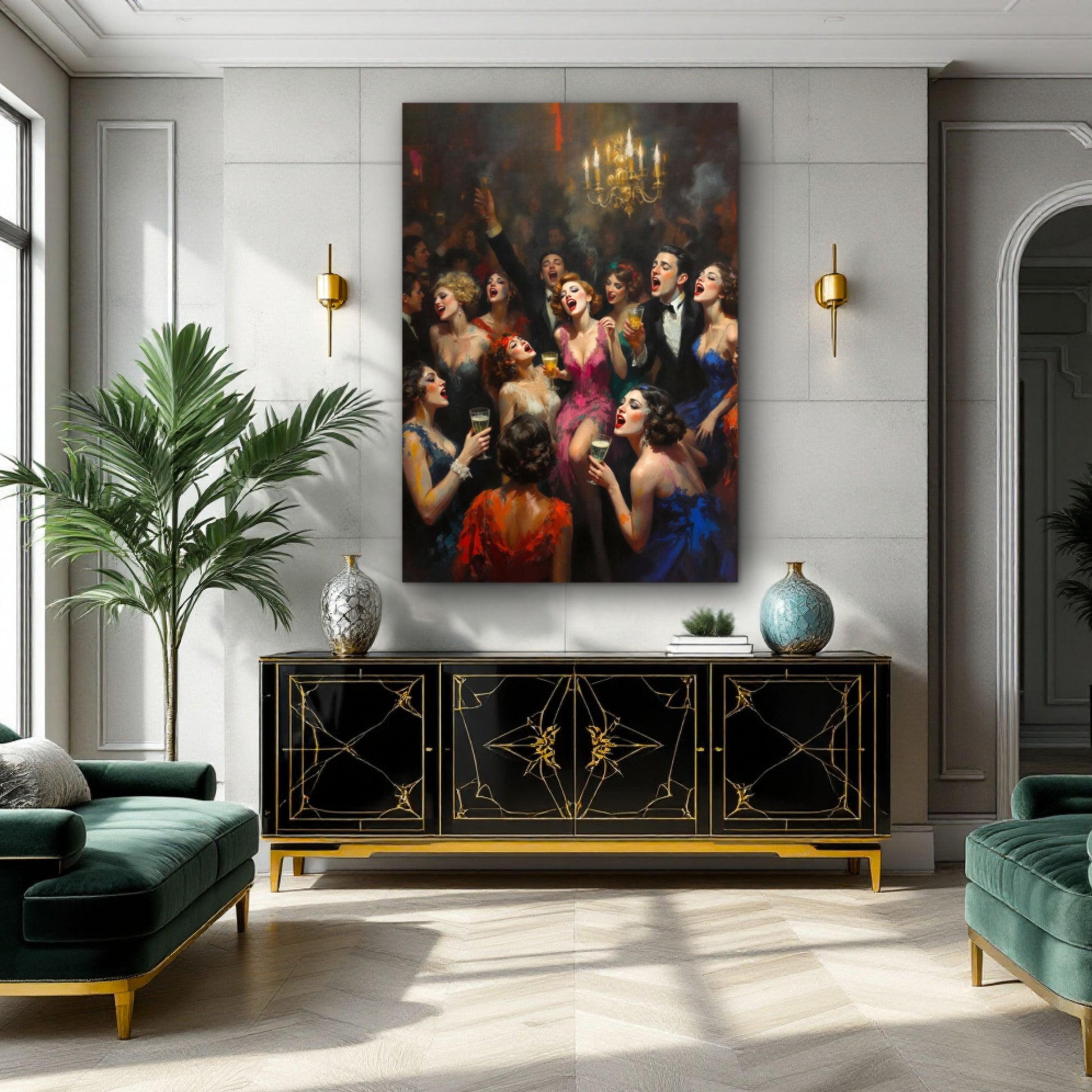 Gatsby Art Deco Speakeasy Art Print