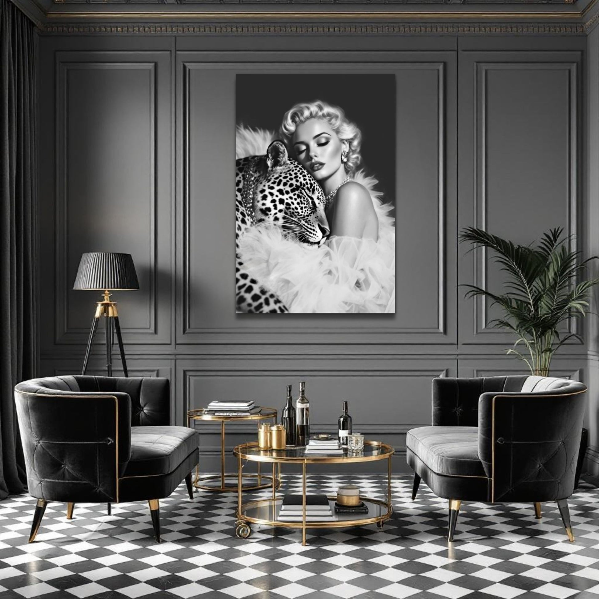 Marilyn Monroe Leopard Art Print