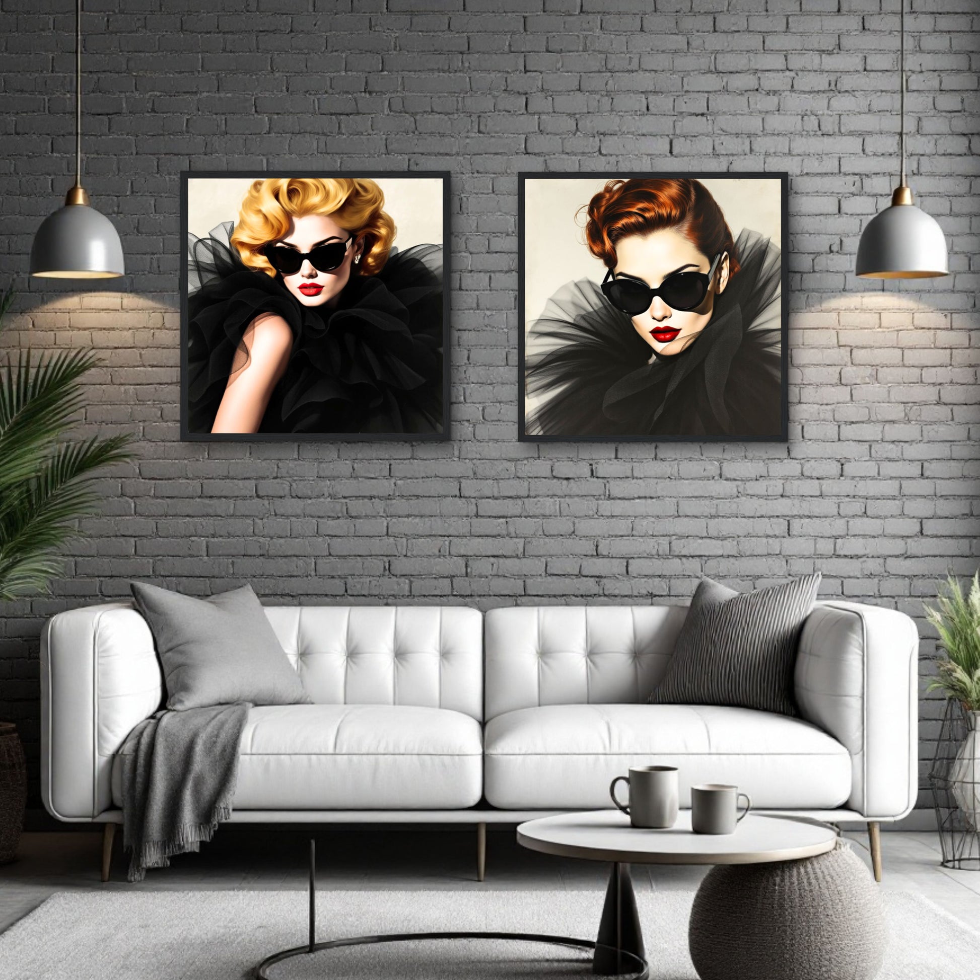Paris Avant-Garde Retro Fashion Model Art Print