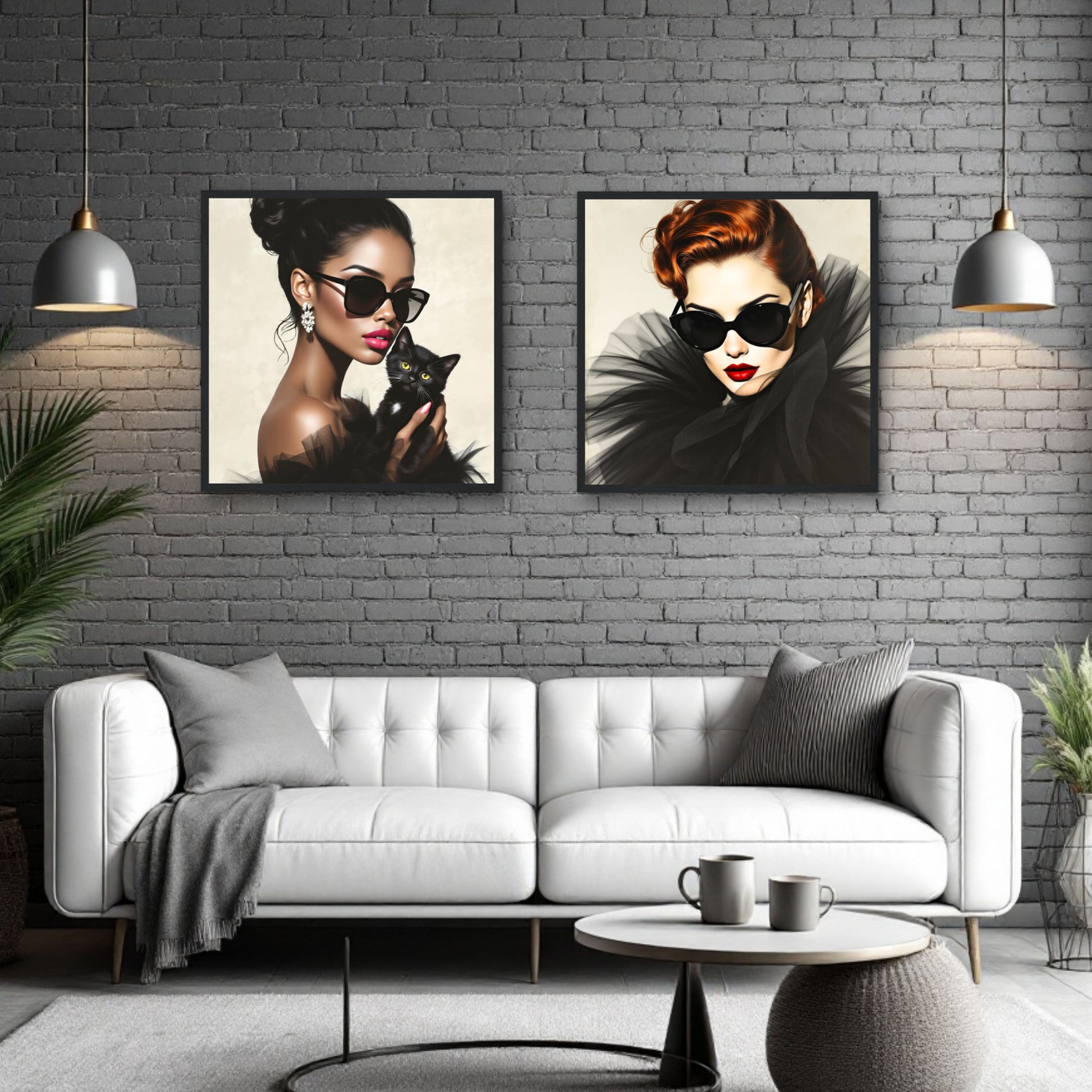 Femme Fatale Paris Runway Fashion Art Print