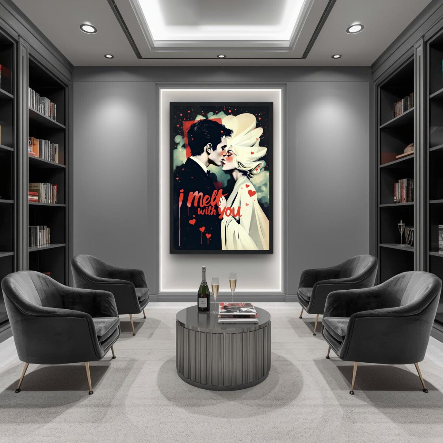 I Melt With You Avant-garde Retro Art Print