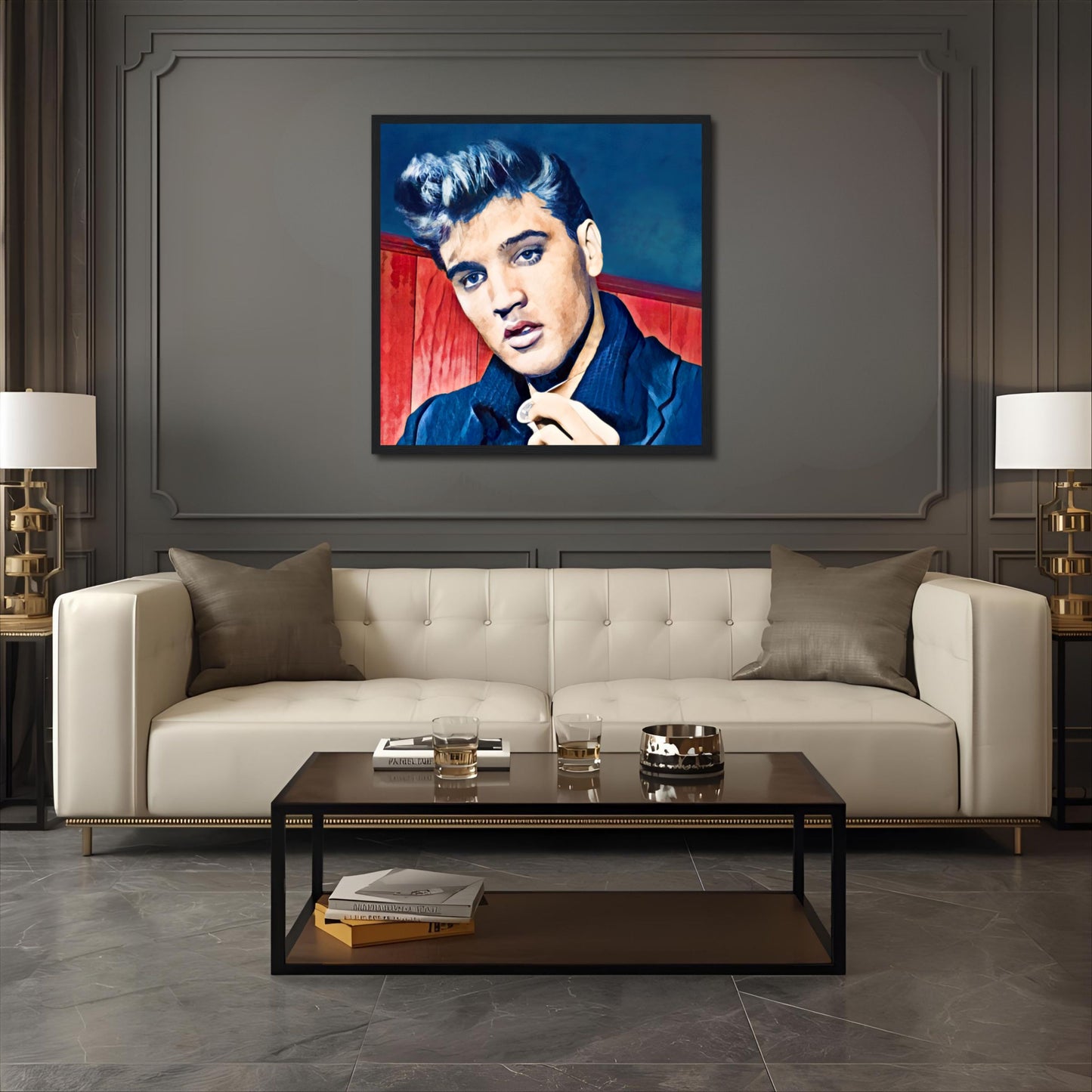 Young Elvis Presley Art Print