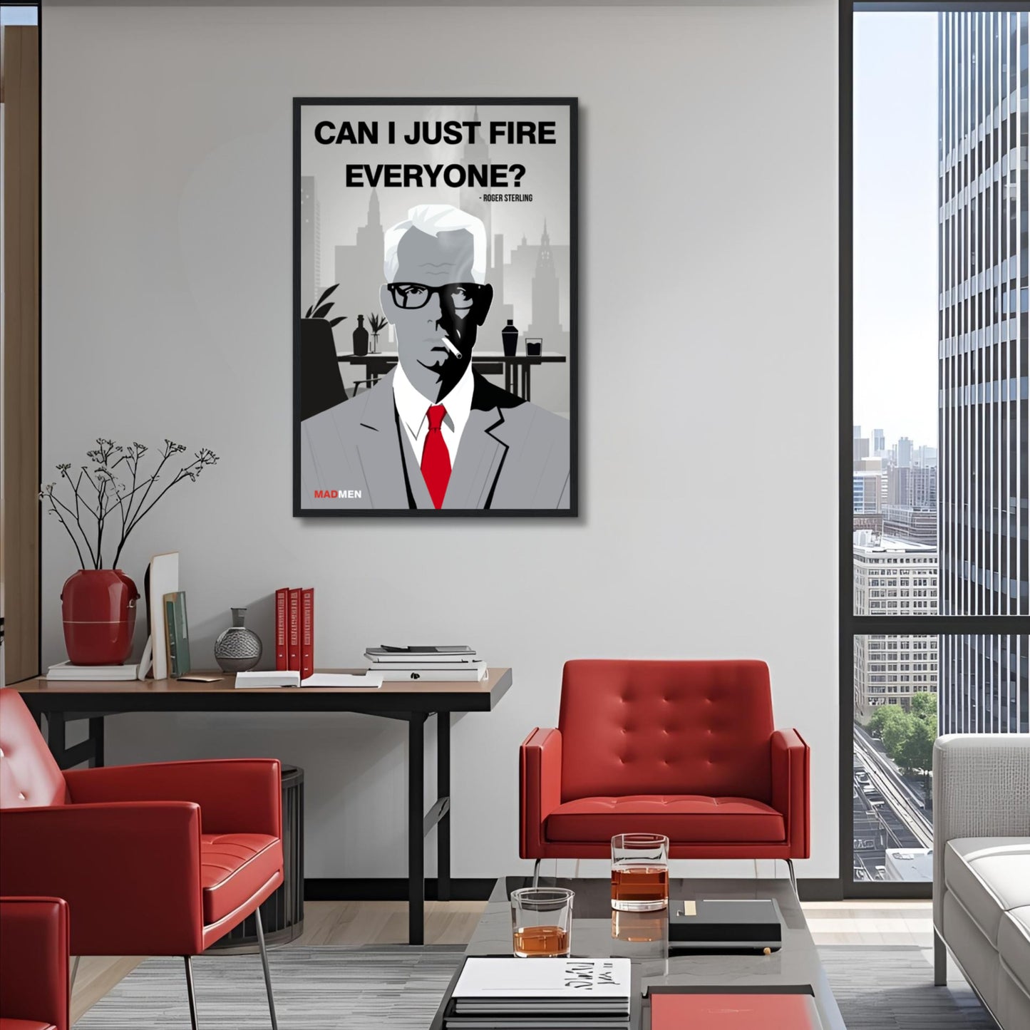 Roger Sterling Mad Men Quote Art Print