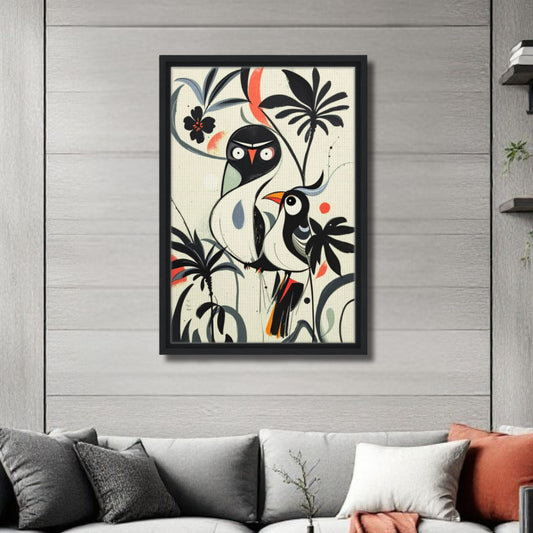Abstract Bird Modern Tropical Art Print