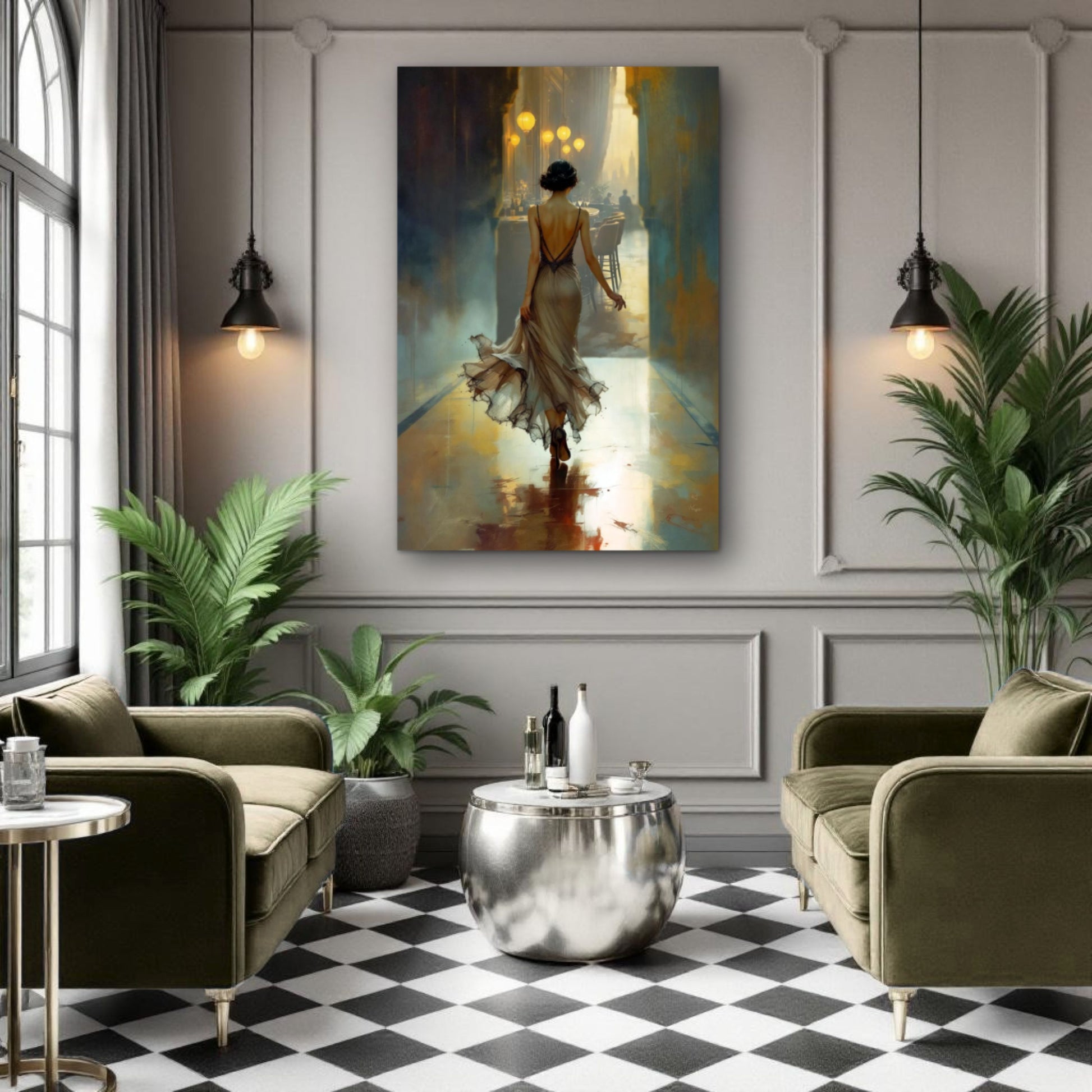 1920s Speakeasy Art Deco Print