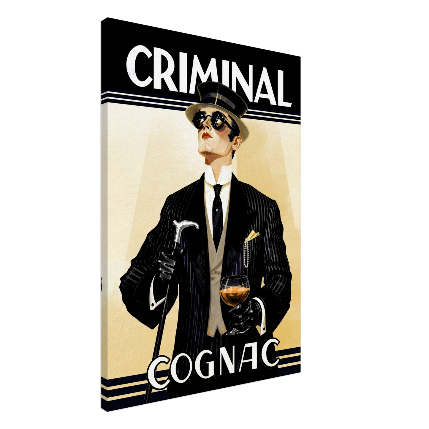Criminal Cognac 1920s Art Deco Print