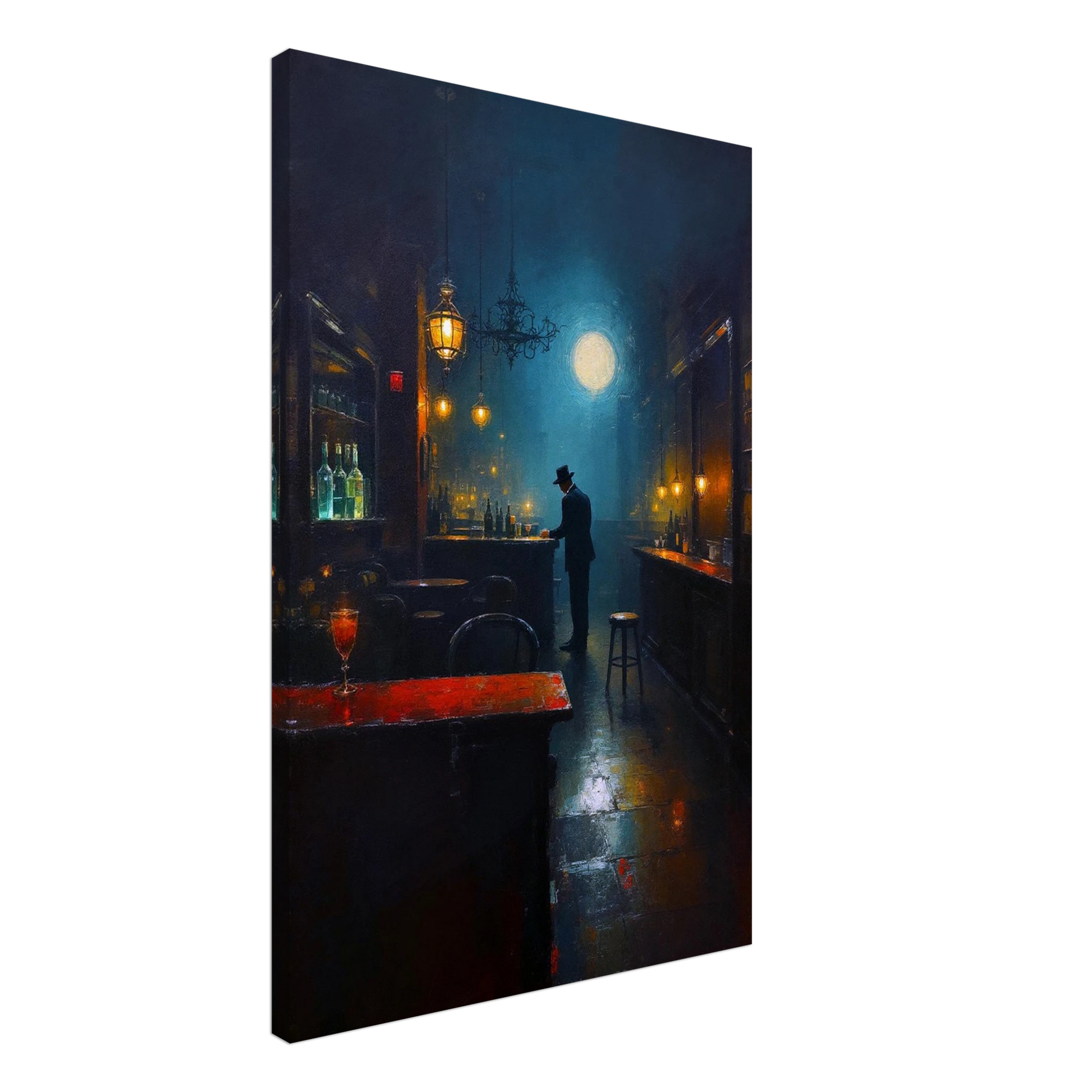 Speakeasy Bootleg Prohibition Bar Art Print 30x45 cm 12x18″ Sleek Acrylic Print No Frame