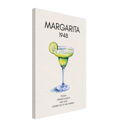 Margarita Cocktail Bar Art Print No Frame 40x60 cm 16x24″ Gallery Wrapped Canvas