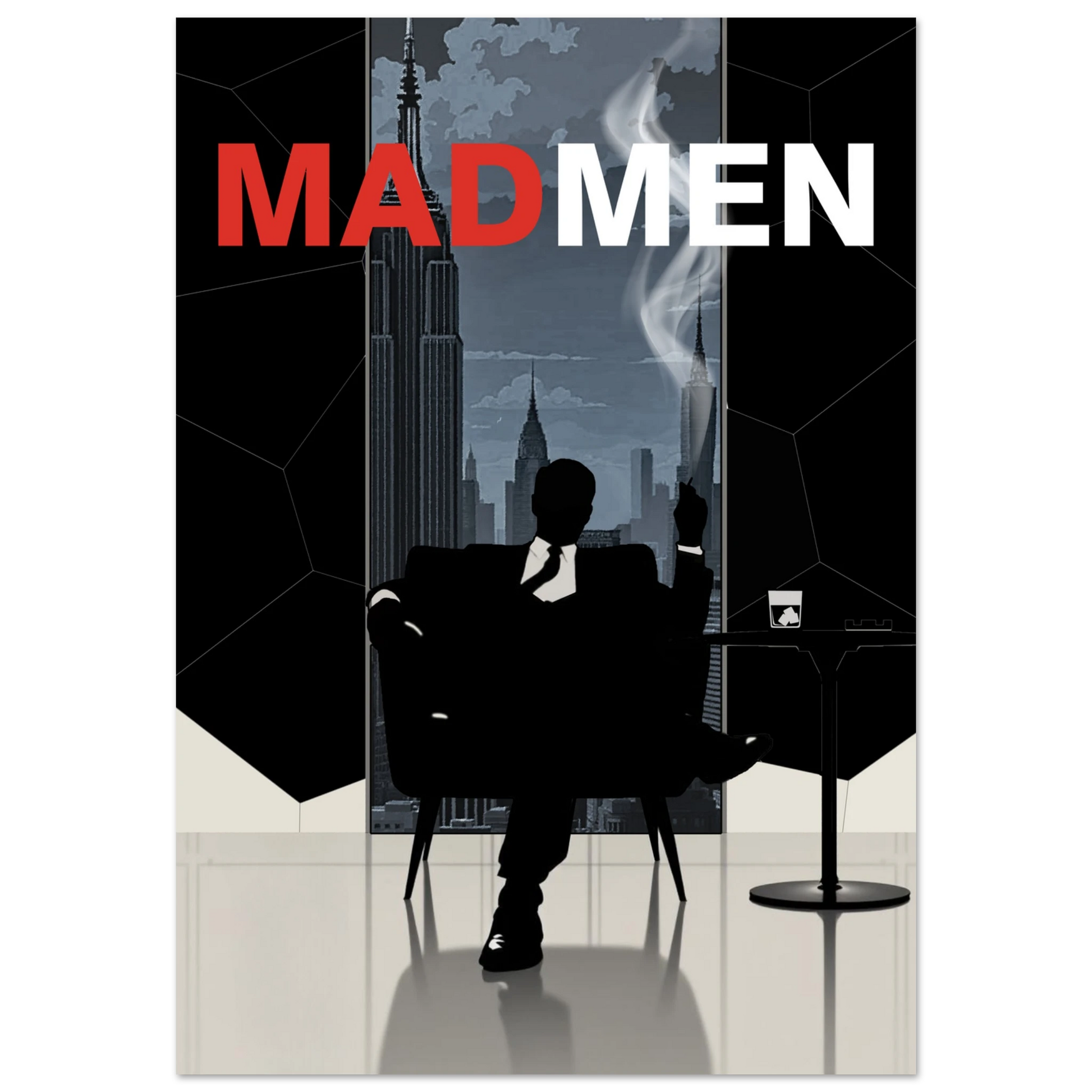 Mad Men Don Draper Retro Art Print No Frame 70x100 cm 28x40″ Classic Matte Paper Poster