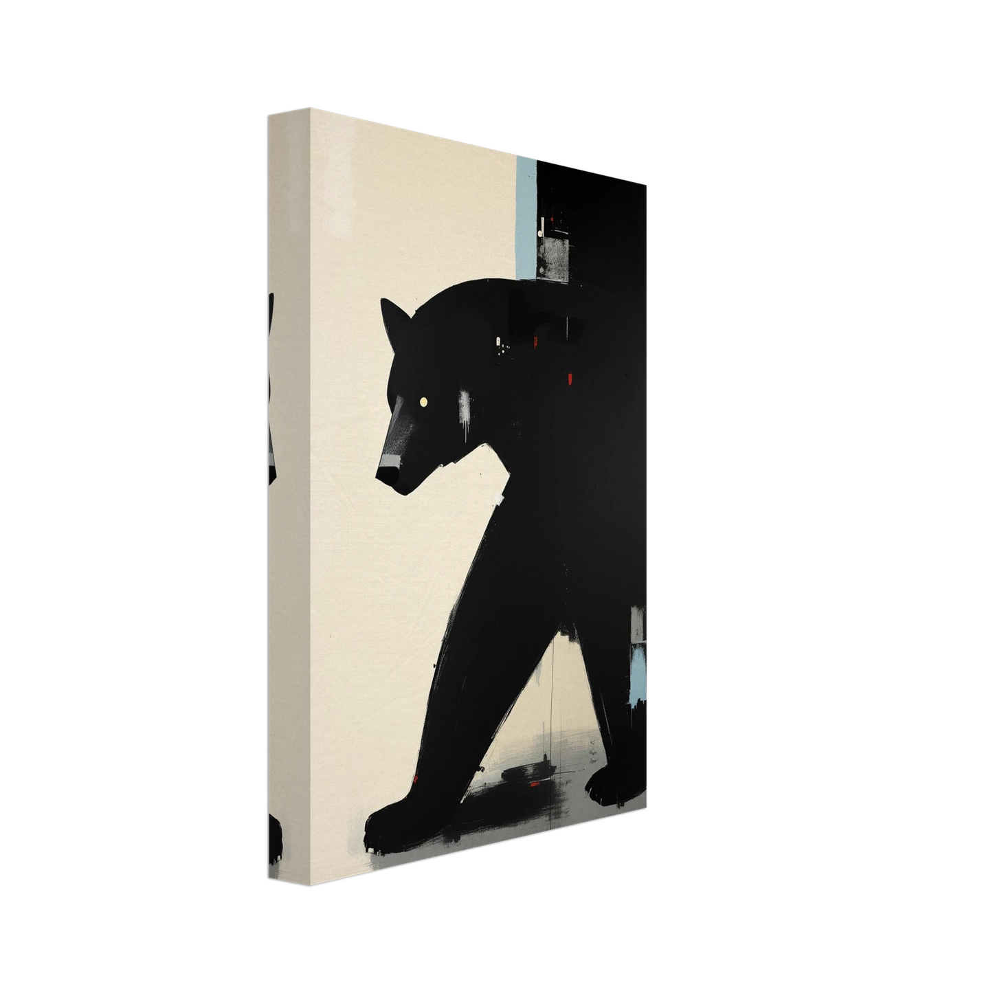 Abstract Black Bear Art Poster Print No Frame 20x30 cm 8x12″ Gallery Wrapped Canvas