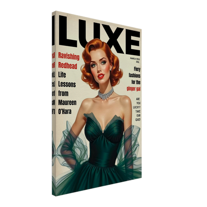Maureen O'Hara Vintage Fashion Art Poster Print No Frame 50x75 cm 20x30″ Gallery Wrapped Canvas