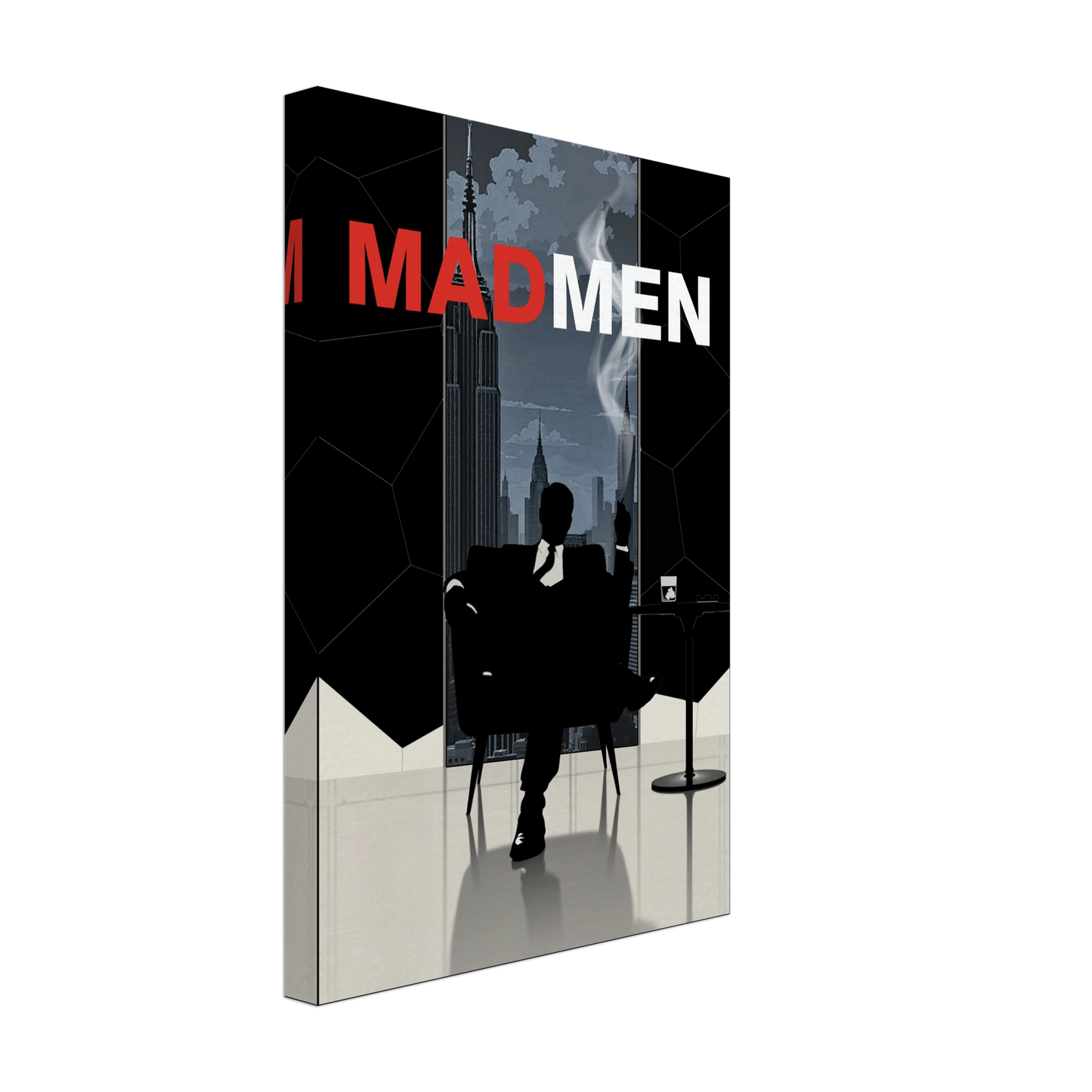 Mad Men Don Draper Retro Art Print No Frame 30x45 cm 12x18″ Gallery Wrapped Canvas