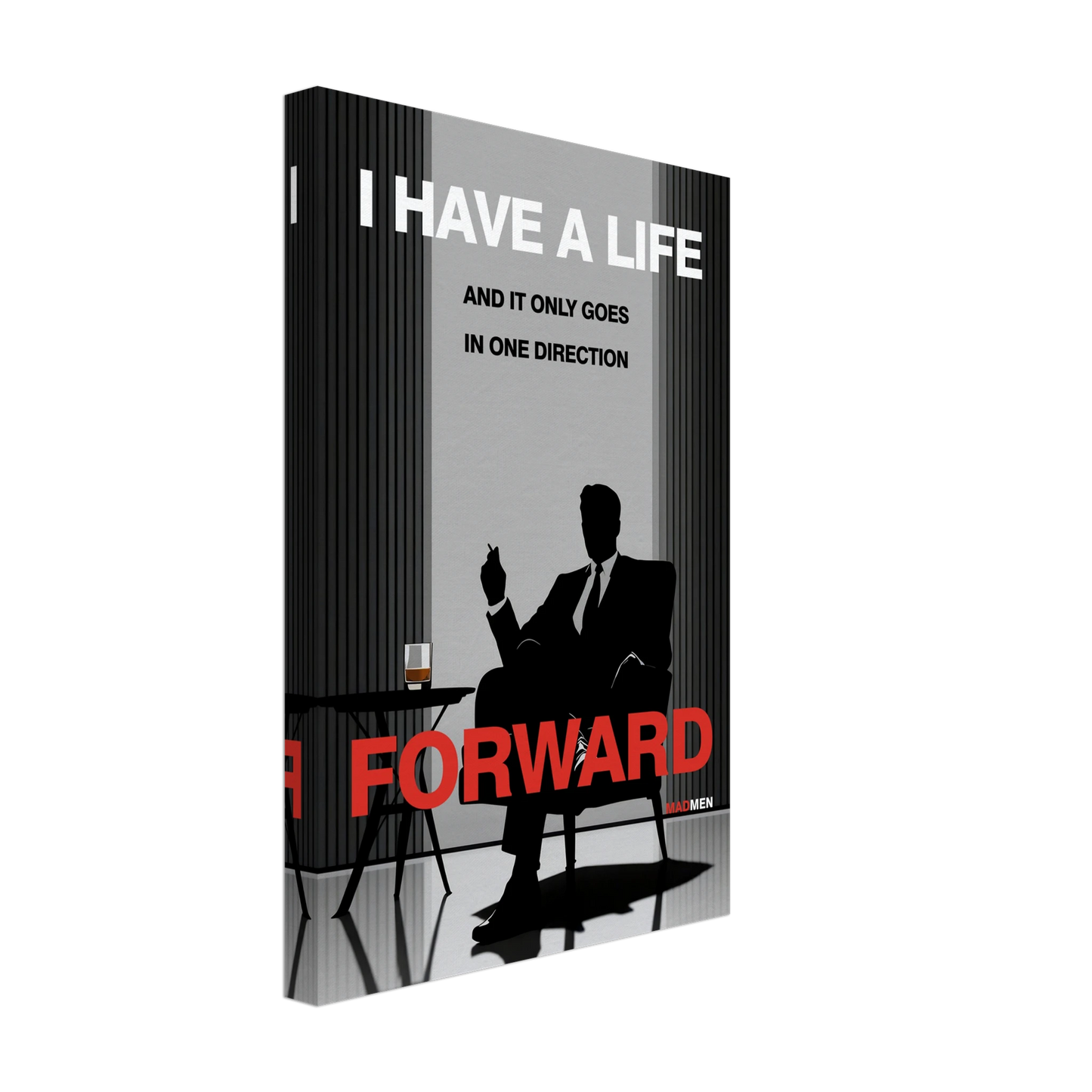 Mad Men Motivational Quote Don Draper Art Print No Frame 30x45 cm 12x18″ Gallery Wrapped Canvas