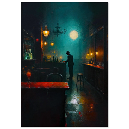 Speakeasy Bootleg Prohibition Bar Art Print 70x100 cm 28x40″ Museum-Quality Matte Paper Poster No Frame
