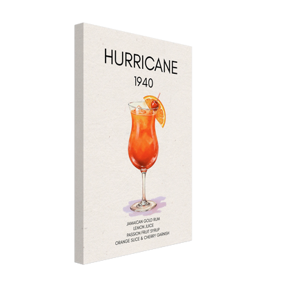 Hurricane Cocktail Bar Art Print No Frame 30x45 cm 12x18″ Canvas