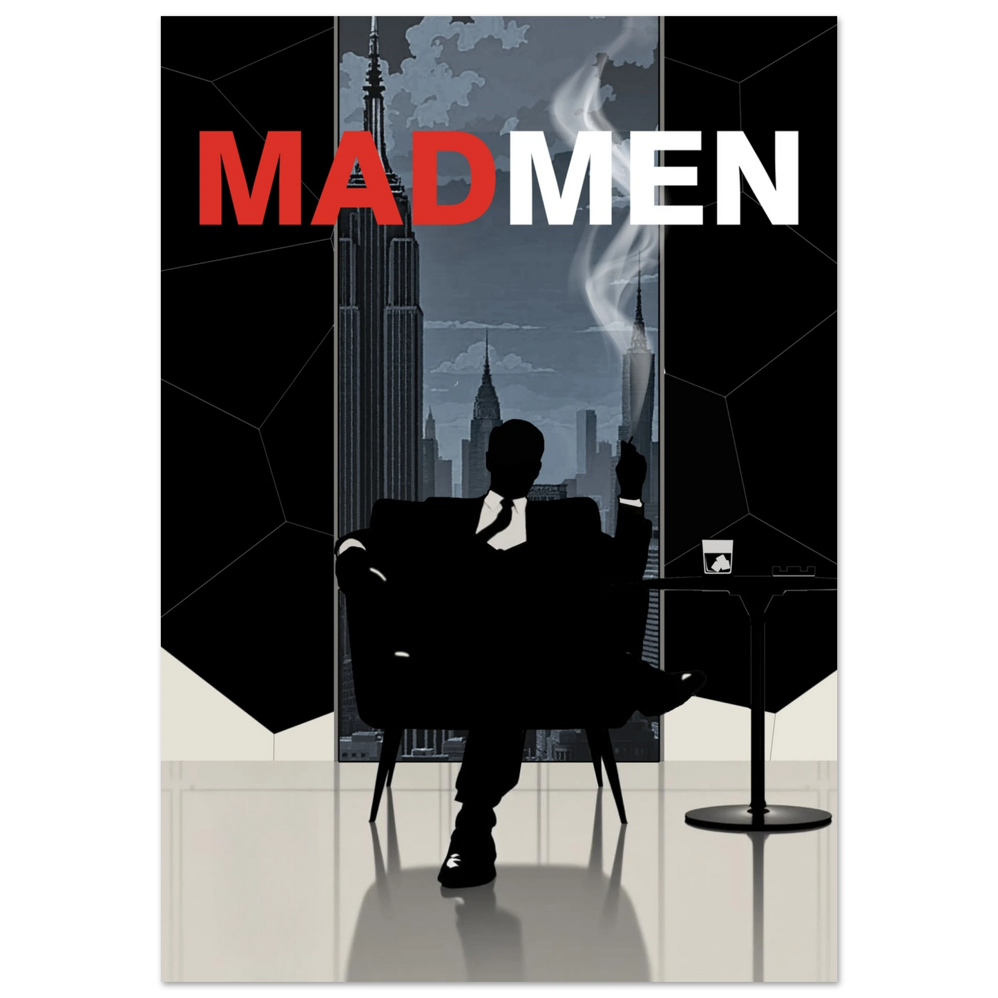 Mad Men Don Draper Retro Art Print No Frame 70x100 cm 28x40″ Premium Matte Paper Poster