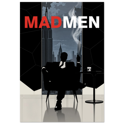 Mad Men Don Draper Retro Art Print No Frame 70x100 cm 28x40″ Premium Matte Paper Poster