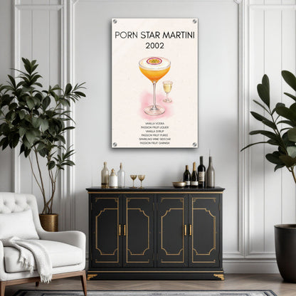 Porn Star Martini Bar Art Cocktail Print