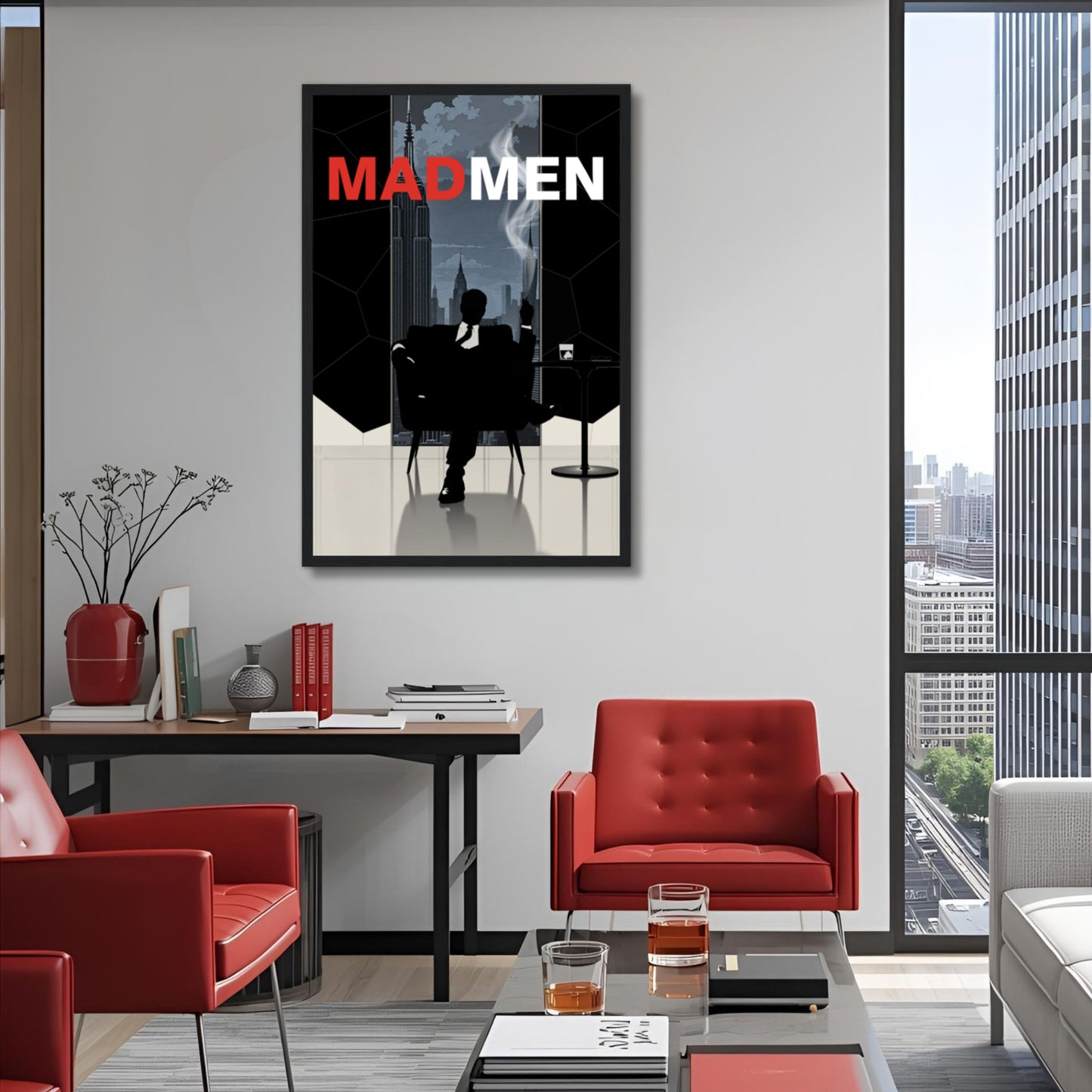 Mad Men Don Draper Retro Art Print