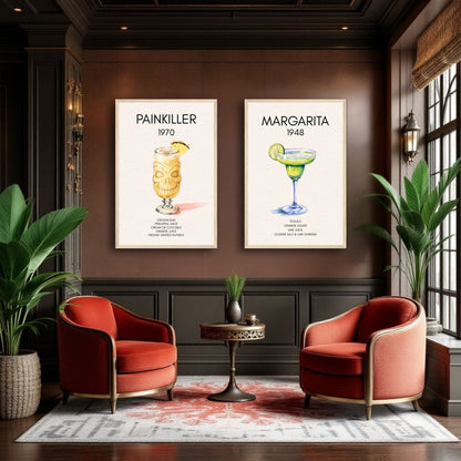 Margarita Cocktail Bar Art Print