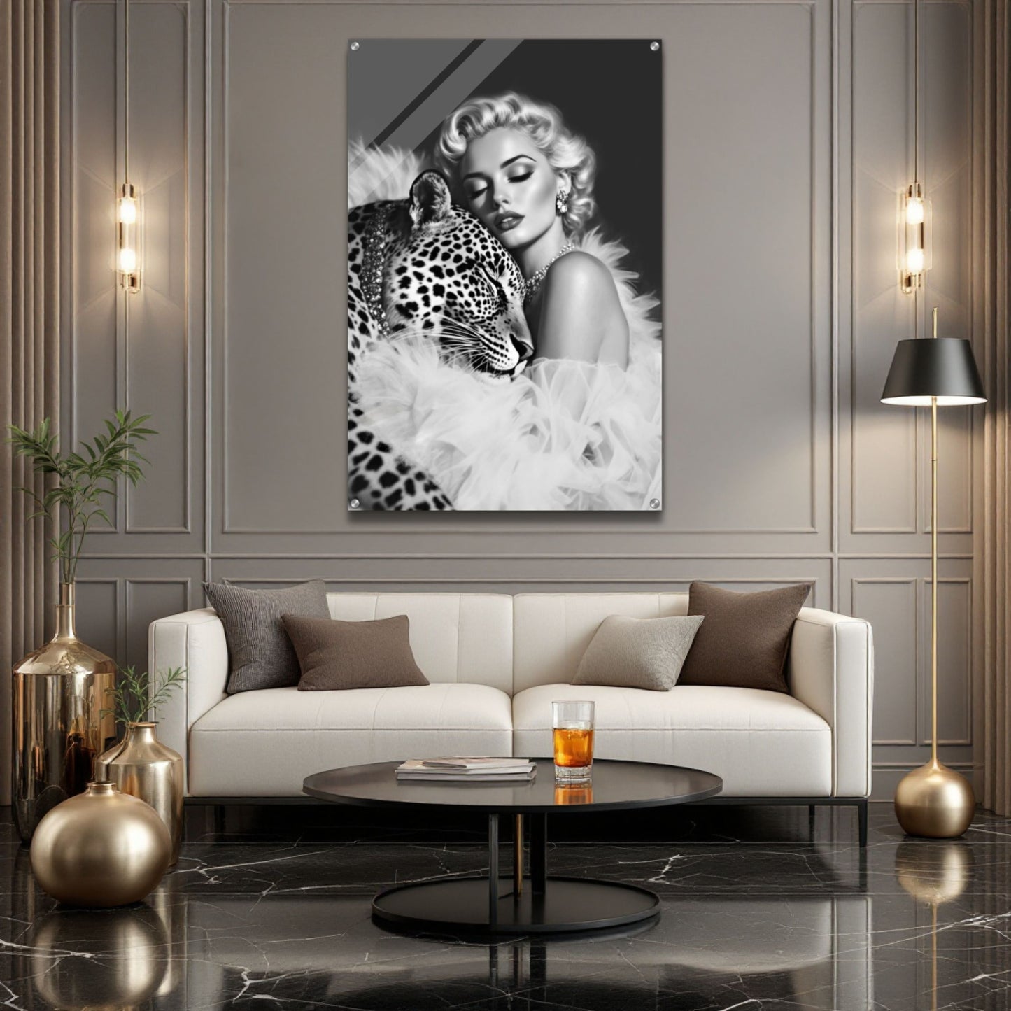 Marilyn Monroe Leopard Art Print
