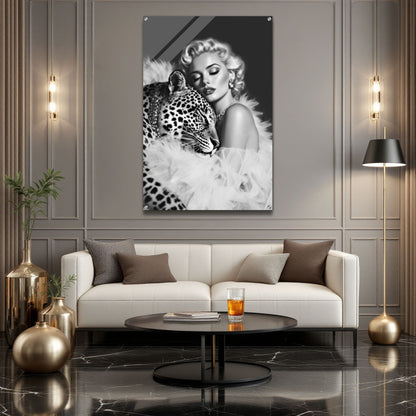 Marilyn Monroe Glam Leopard Art Print
