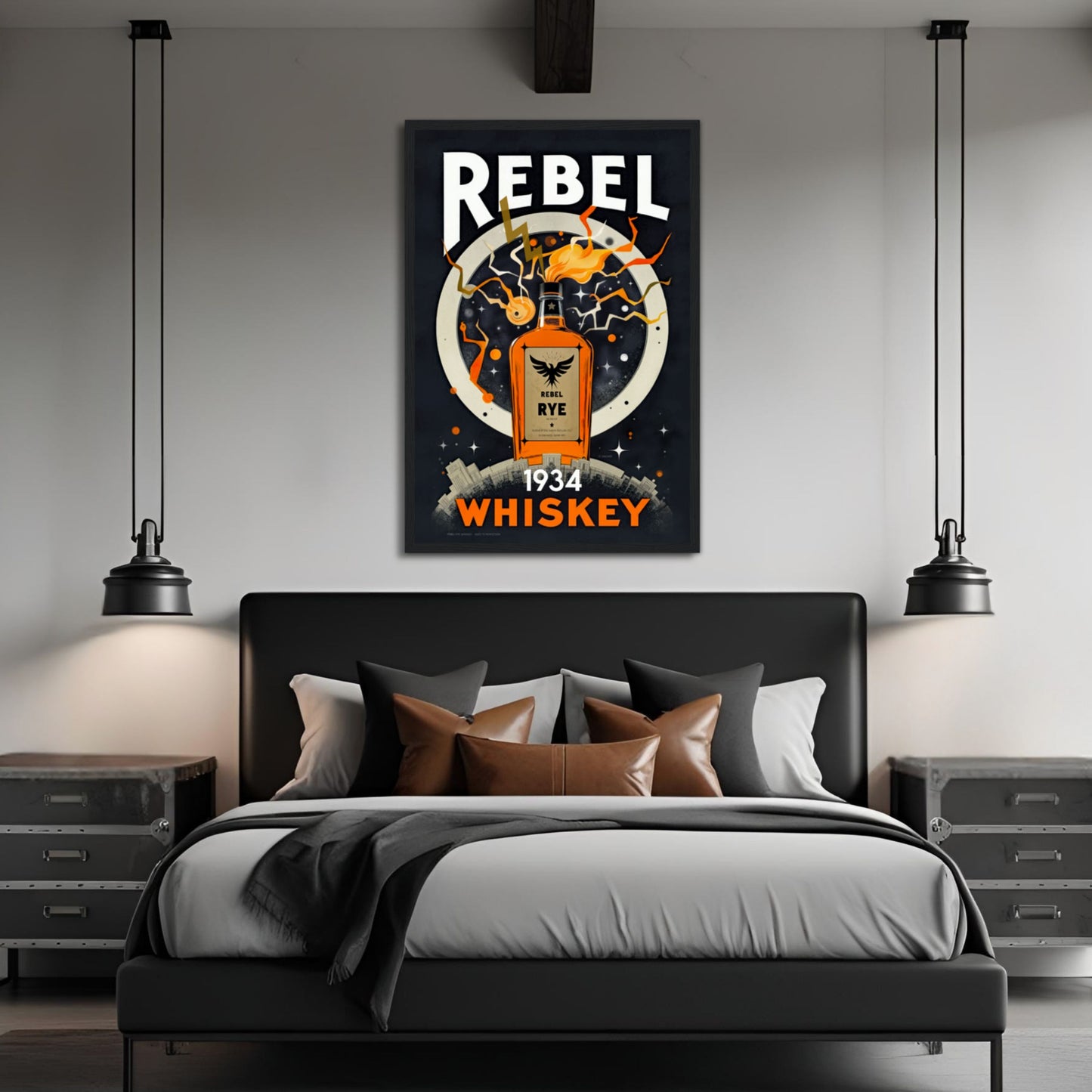 Rebel Cocktail Bar Poster Print