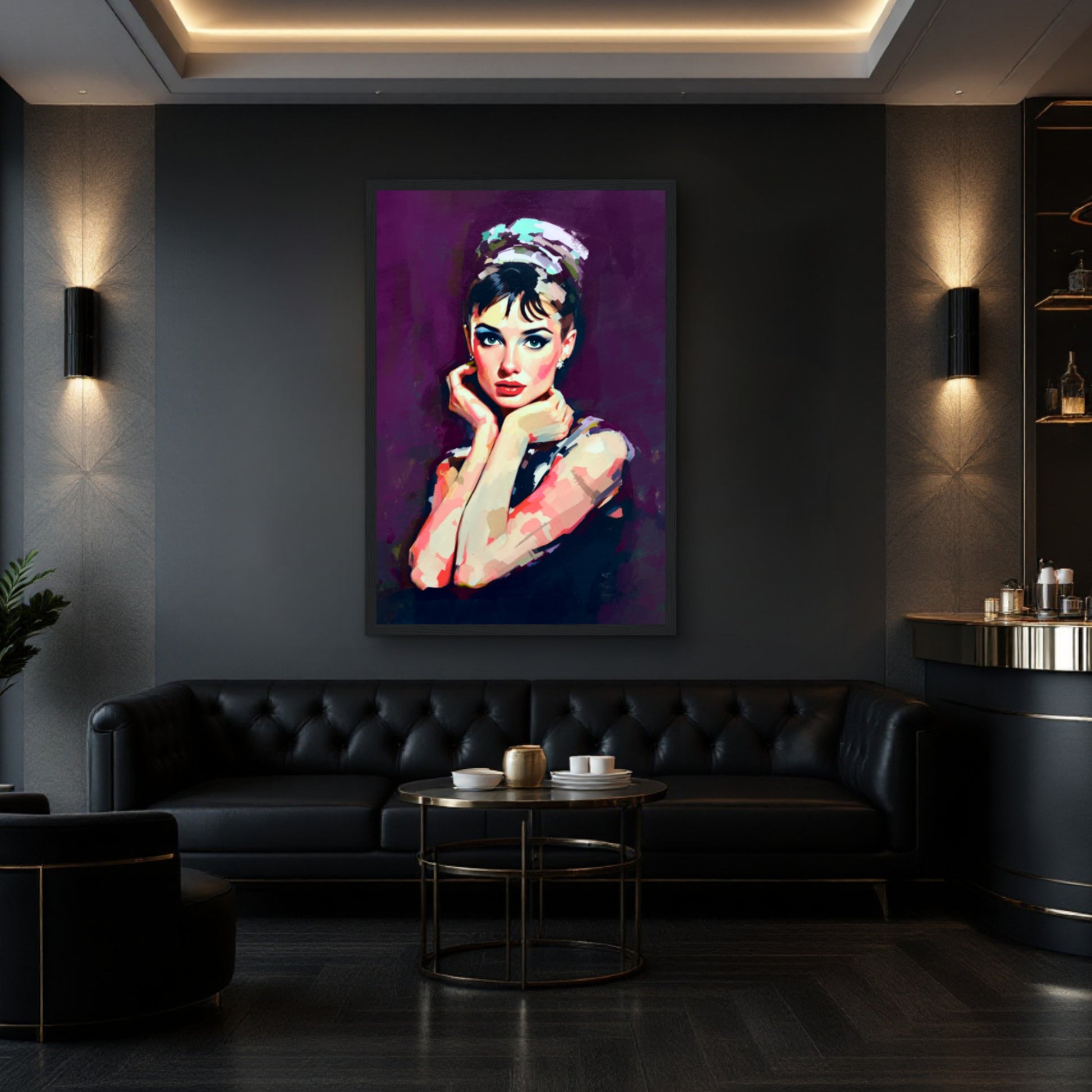 Audrey Hepburn Painting Art Print