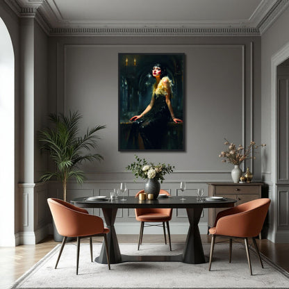 Speakeasy 1920s Elegant Flapper Art Print