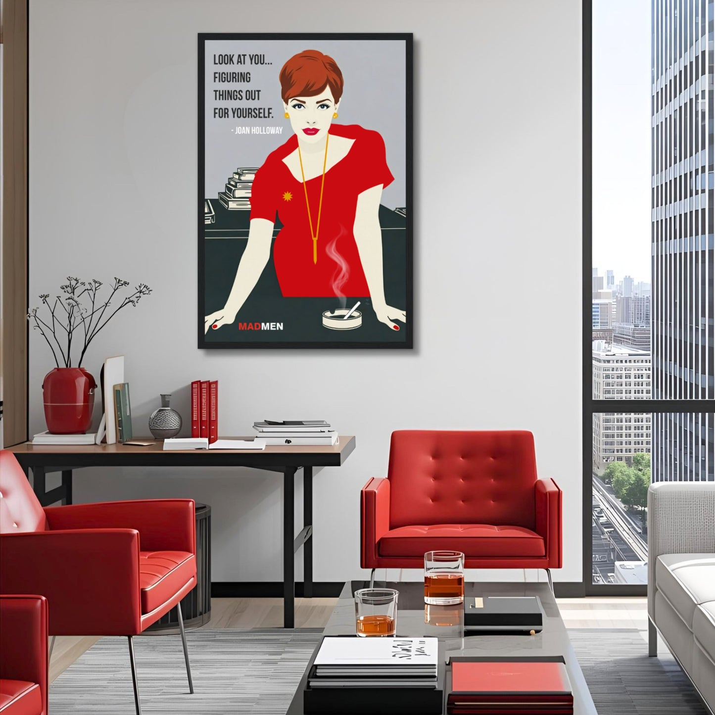 Joan Holloway Mad Men Quote Retro Art Print