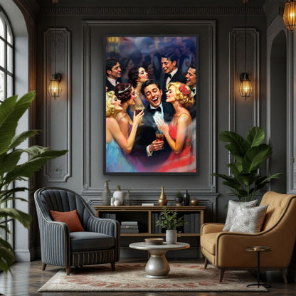 1920s Great Gatsby Speakeasy Party Art Print