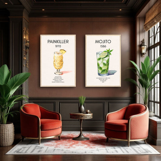 Mojito Cocktail Bar Poster Print