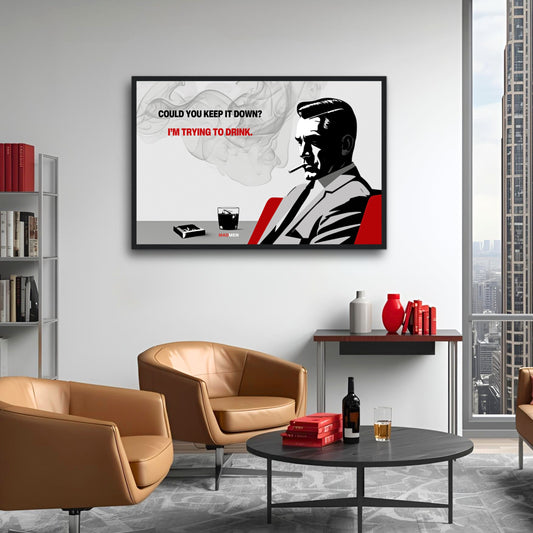 Don Draper Funny Quote Bar Art Print