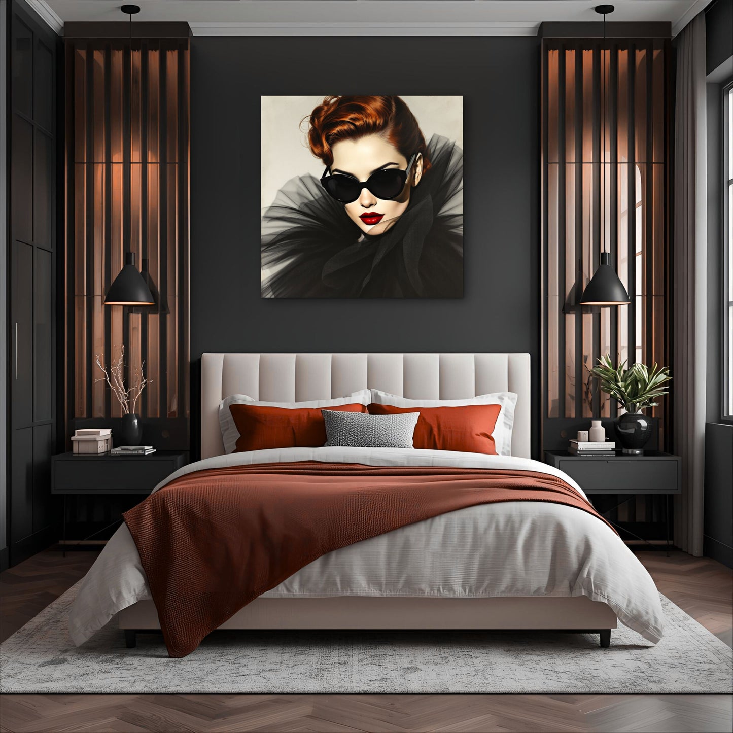 Femme Fatale Paris Runway Fashion Art Print