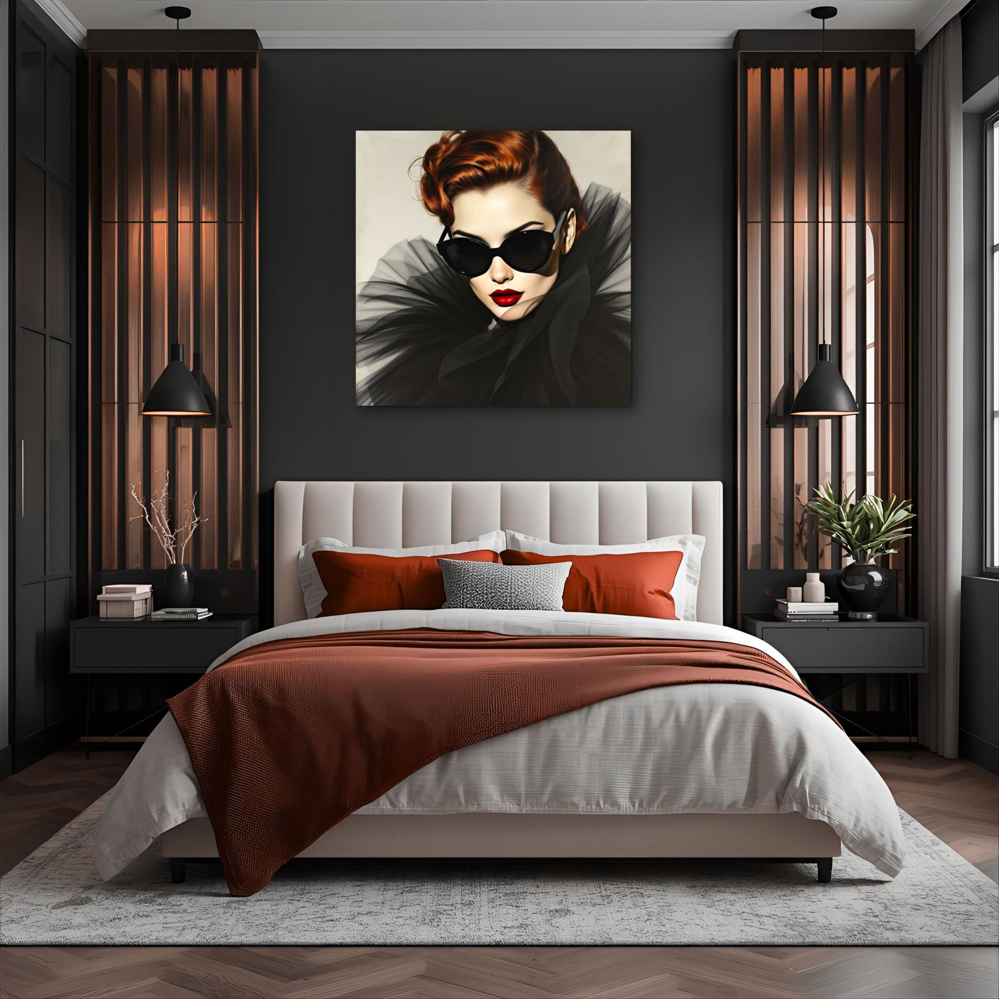 Femme Fatale Paris Runway Fashion Art Print