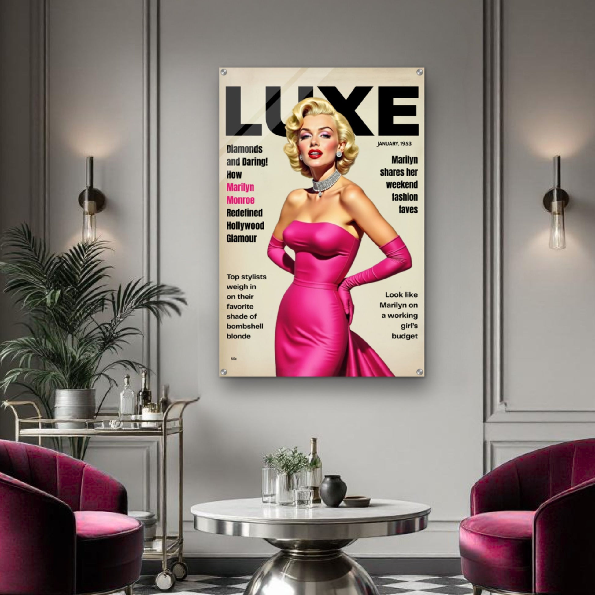 Marilyn Monroe Old Hollywood Art Print