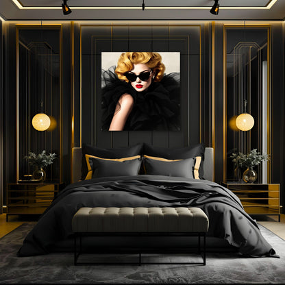 Paris Avant-Garde Retro Fashion Model Art Print
