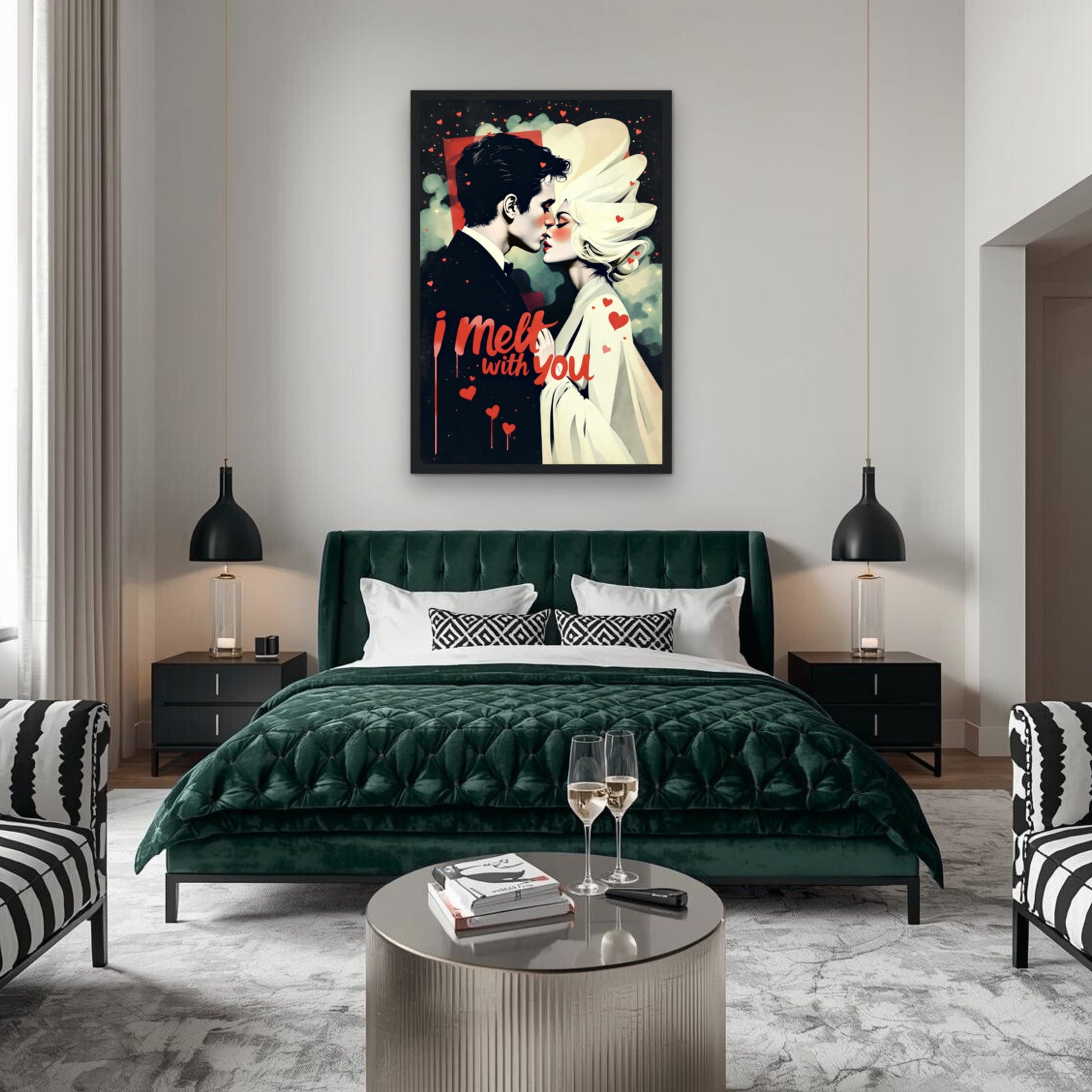 I Melt With You Avant-garde Retro Art Print