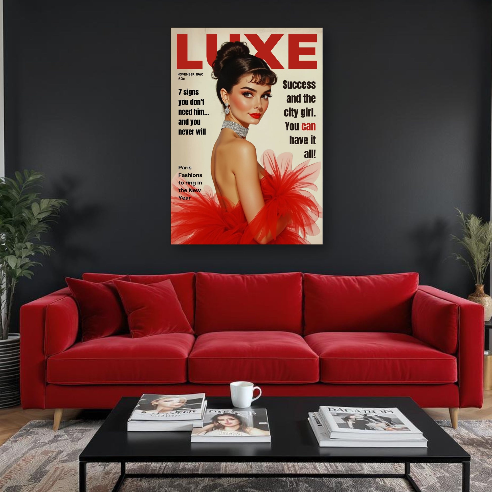 Audrey Hepburn Vintage Fashion Art Print